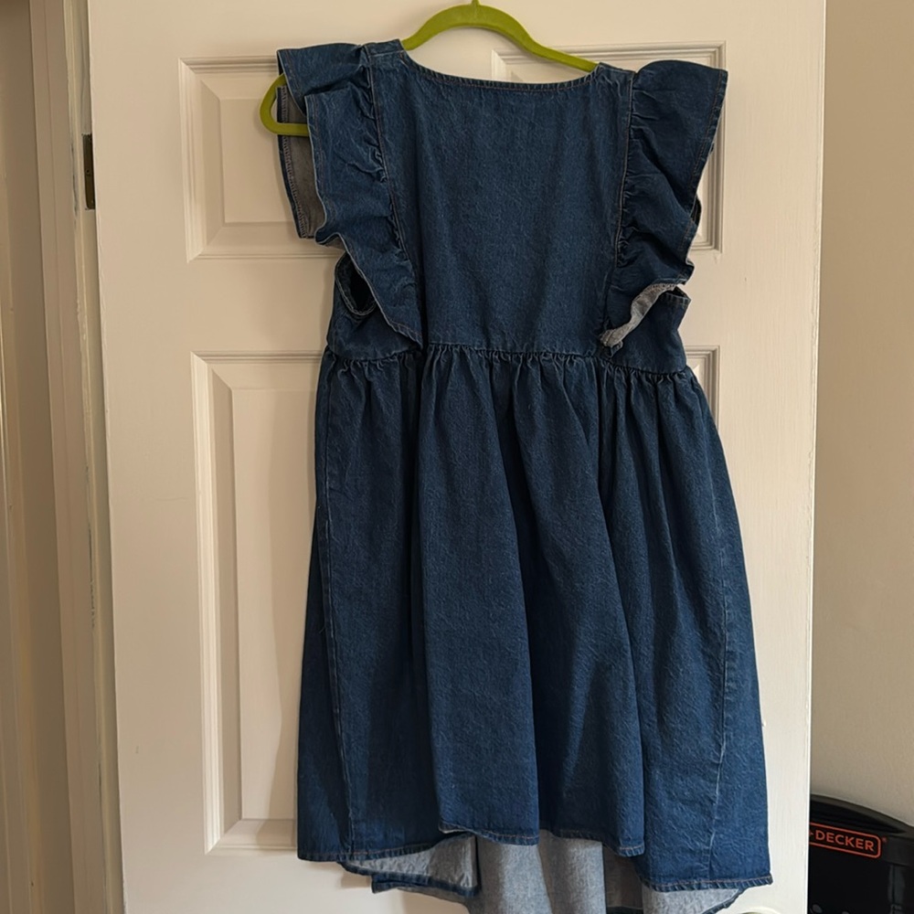 ASOS denim maternity dress